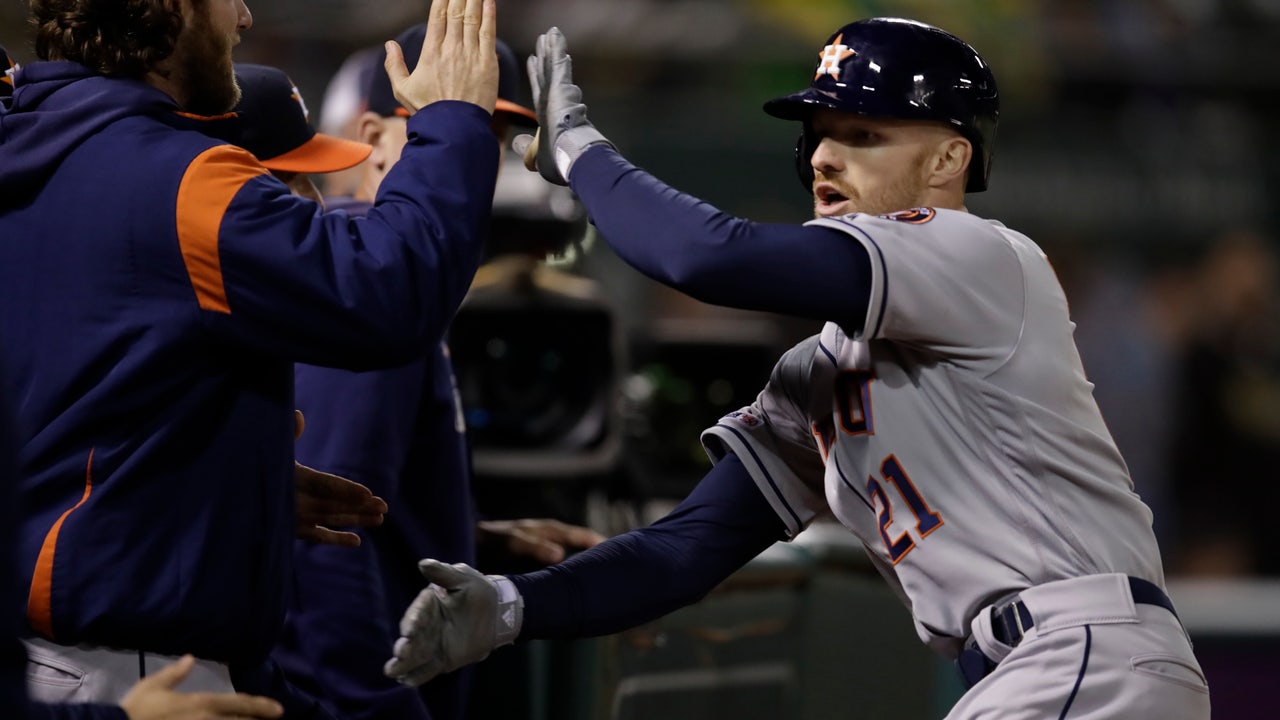 Fisher’s homer leads Astros past Athletics 3-2